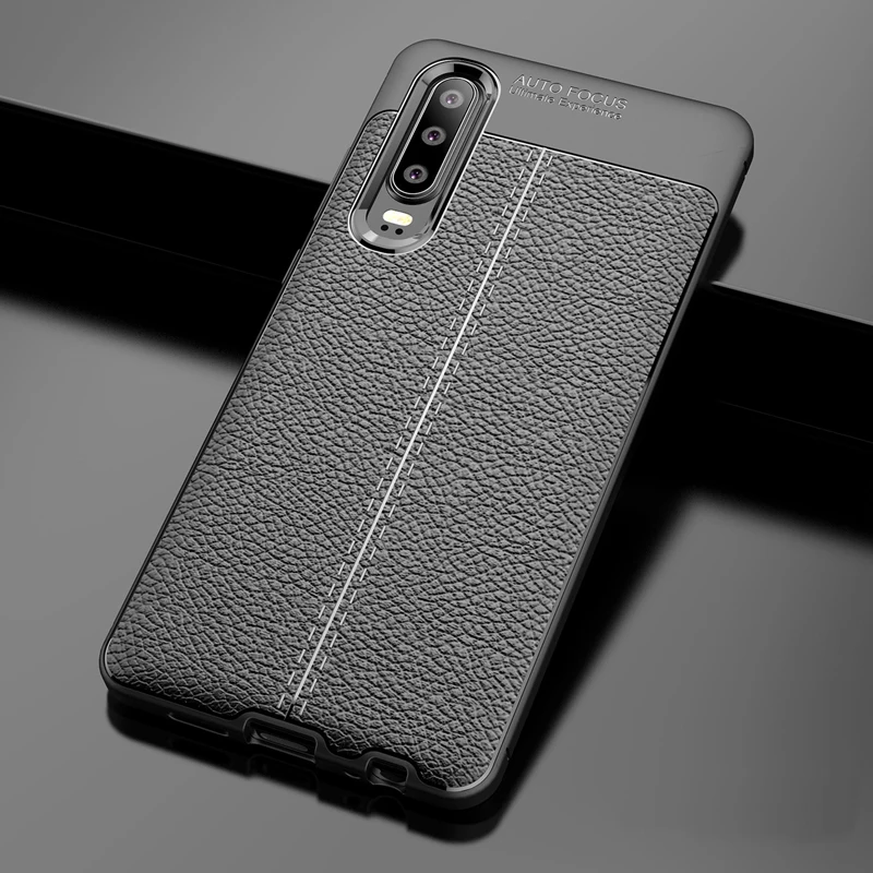 Мягкий чехол YUETUO для телефона из ТПУ с кожаным рисунком huawei p30 p 30 силиконовые