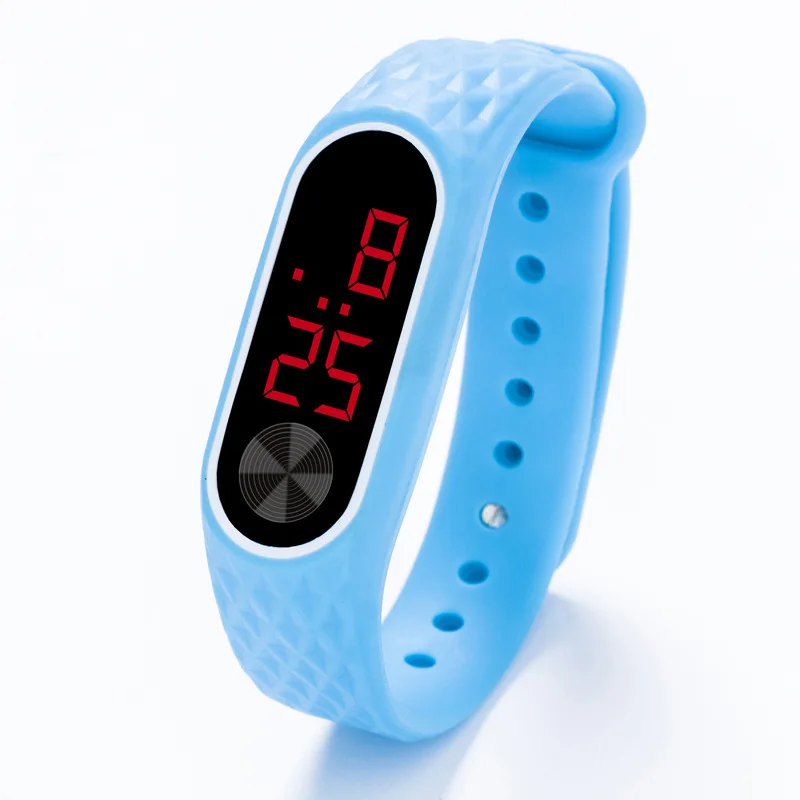 Blue 1 Children's Watches Kids LED Digital Sport Watch for Boys Girls Men Women Bracelet Electronic Silicone Watch relogio infantil - Цвет: Blue 1