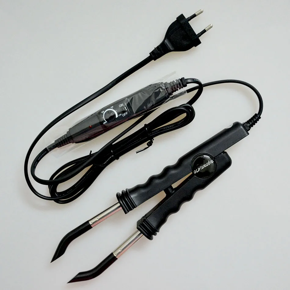 Fusion Connector Iron 220V EU Plug Fusion Iron Heat Wand Connector FOR Keratin Bonded Human Hair Extensions