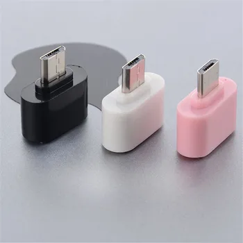 

600pcs/lot 5pin mini Micro USB OTG to USB 2.0 Mini Adapter Compatible for Samsung Android Tablet Pcs White