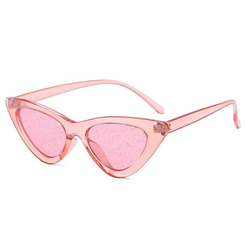 

MISM Bling Bling Cateye Sunglasses Women Particles Eye Lenses Goggles Geek Eyeglasses Unisex Lunette De Soleil Femme Fun Oculos