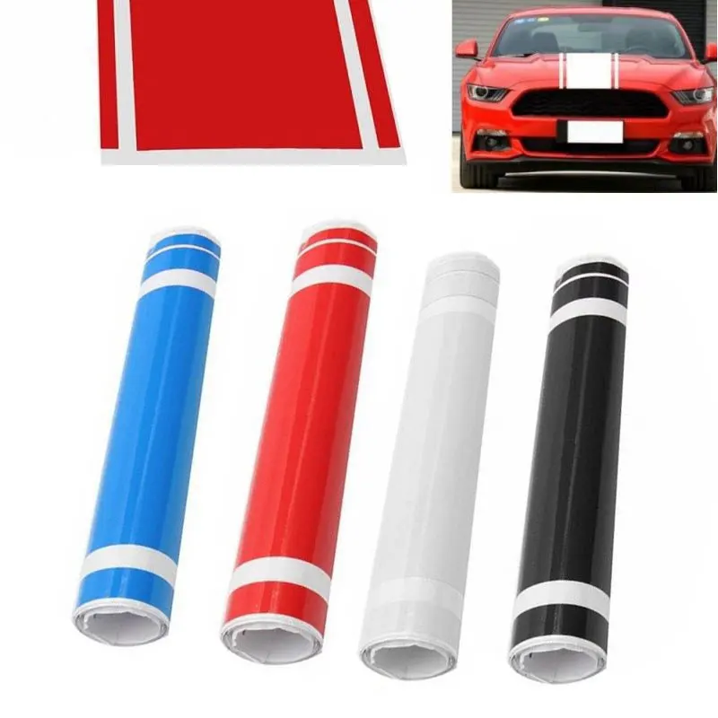 

2018 Car Sticker HIGH GLOSS Car Hood Stripe HOOD Stripe Universal Paint Protection Car Decals Bonnet