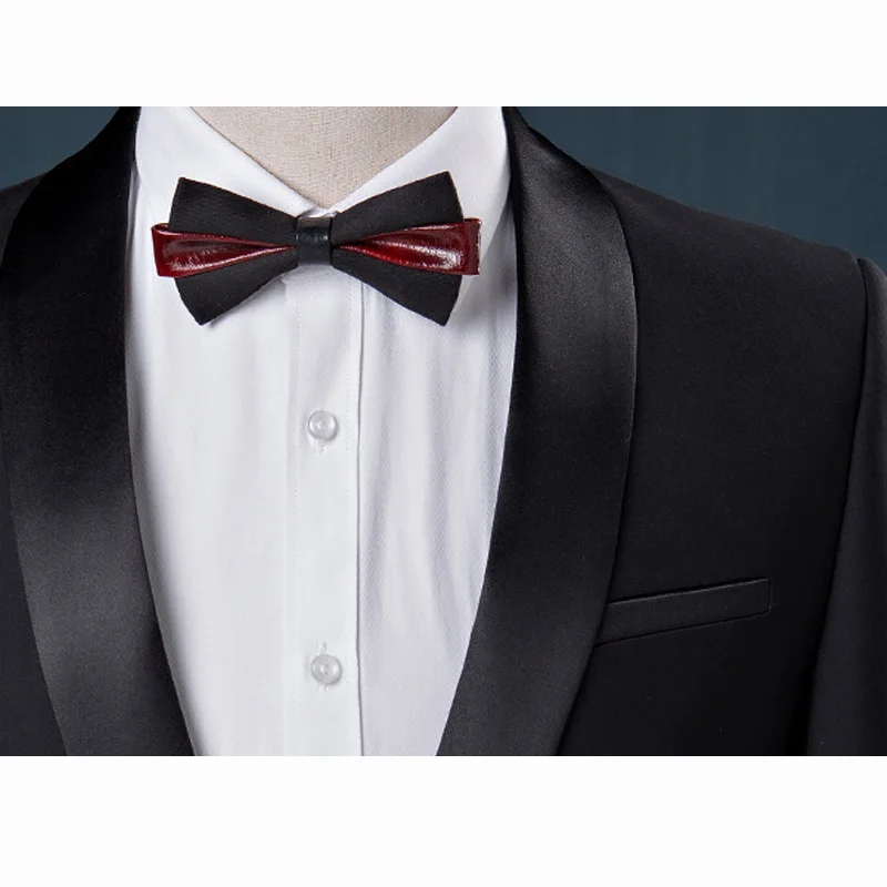 Men'S Classic Slim Green Fruit Collar Suit Three-Piece High Quality Business Gentleman Fashion Simple Men'S Suit Set