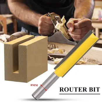 

8 Shank Lengthened Straight Router Bit Lengthened Straight Knife Flush Trim Pattern Router Bit Knife For Wood