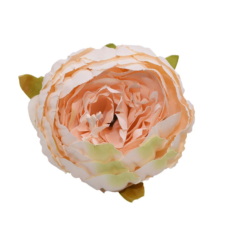 1pc 8cm Big Artificial Peony Flower Heads DIY Silk Flower Head for Wedding Home Party Decoration Flowers Fake Flower - Цвет: FH15