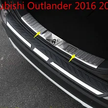 Для Mitsubishi Outlander нержавеющая сталь ВНУТРЕННИЙ Задний бампер протектор Подоконник багажника протектора пластина отделка Подходит