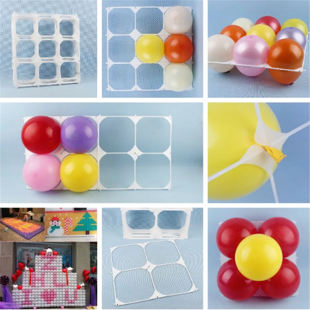 

Baloons mesh Real Balloons New Supplies Decoration Balloon Grids 4 9 Hole For Party Latex Mesh Modeling Accessories