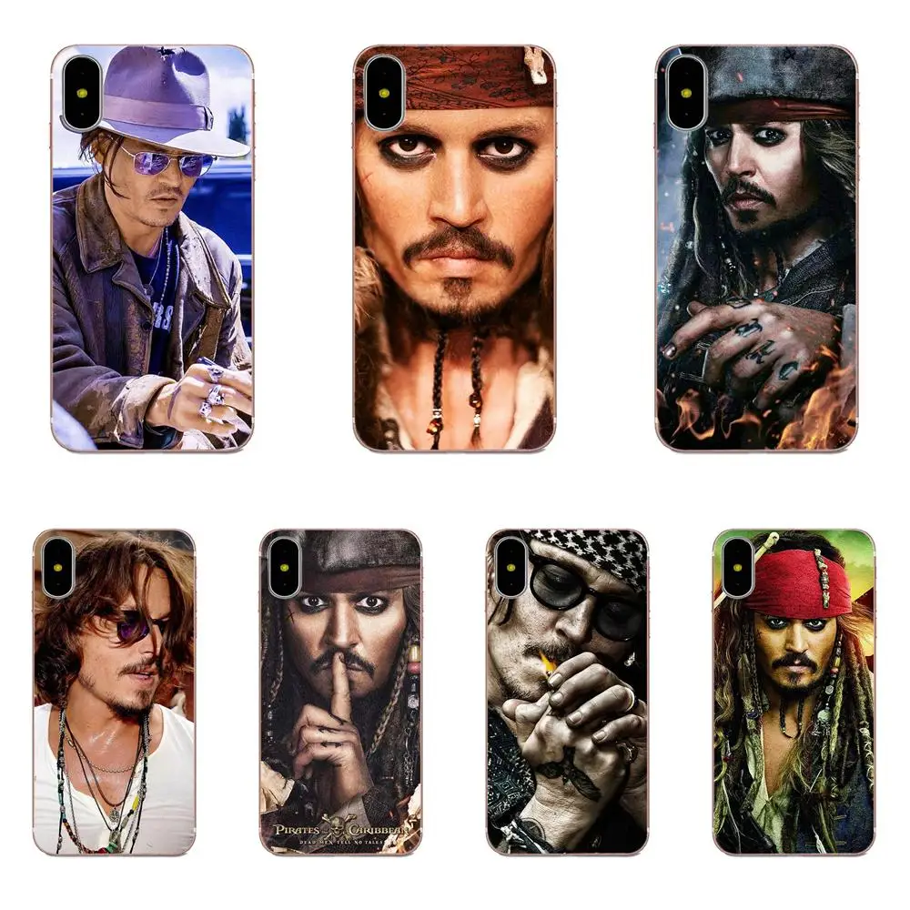 

Pirates Of The Caribbean Johnny Depp Soft Mobile Case For Xiaomi Redmi Note 2 3 3S 4 4A 4X 5 5A 6 6A Pro Plus
