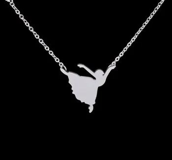 

DANGGAO Fashion pretty Dancer Ballet Choker Necklace for women Bailarinas Femme Trendy charm christmas gift Jewelry