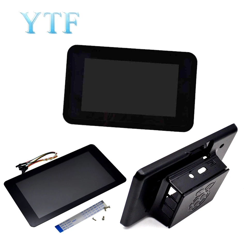 Raspberry Pi сенсорный экран 7 дюймов ЖК + Корпус дисплей модуль 10 точек емкостный