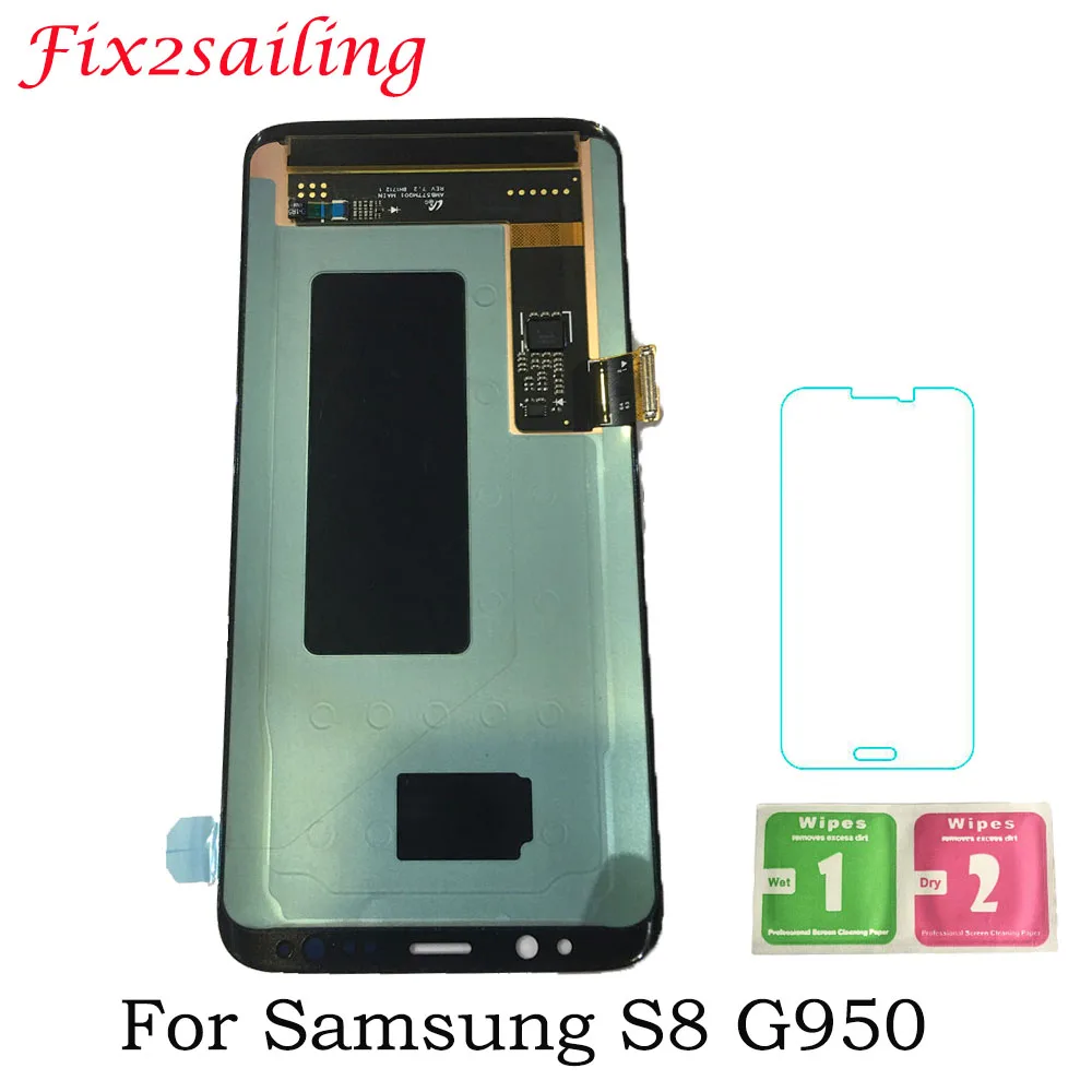 

Super Amoled LCDS For Samsung galaxy S8 G950 G950F G950U G950W LCD Display + Touch Screen with Frame Digitizer Assembly Display