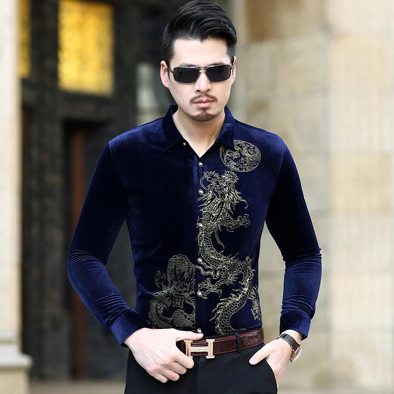 New Arrived Chinese Style Shirt Mens Cashmere Men Shirt