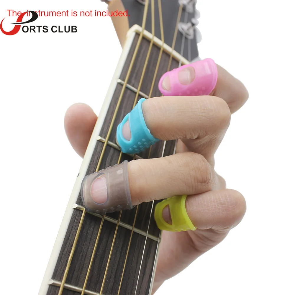 Hot 4 in 1 Flexible Fingertip Protectors Left Hand Against the Press