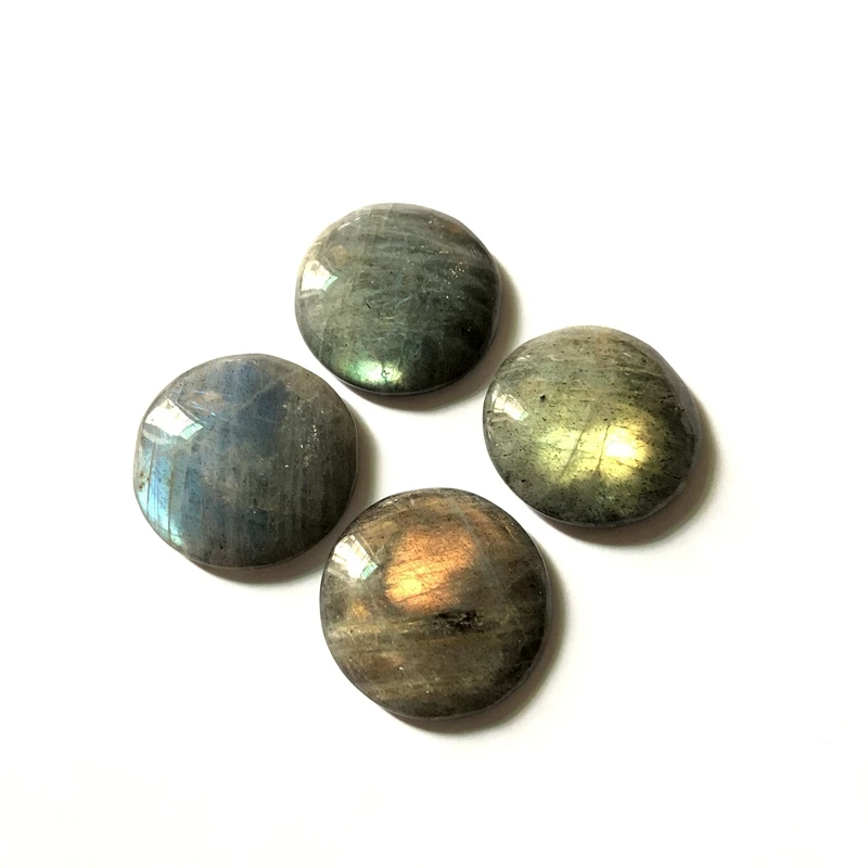 

Wholesale 1pcs Good quality Labradorite Bead Pendant Cabochon, Healing Gem Stone,approx 30mm Round CAB