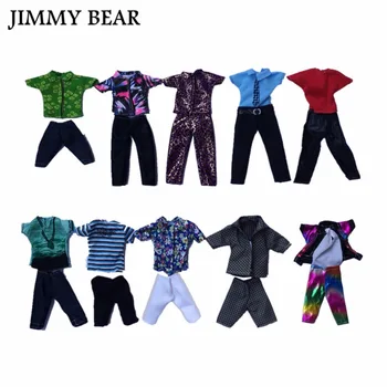 

Subcluster 5 Pcs/Set or 10 Pcs/Set Casual Suits Clothes Tops Pants For Barbies Boy Friend Ken Dolls