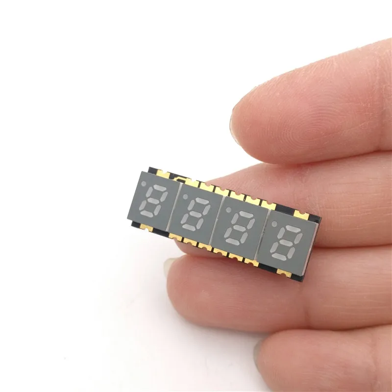 10 шт. 4 бит 0 2 дюйма SMD цифровой светодиодный дисплей красный свет 7 сегментов общий
