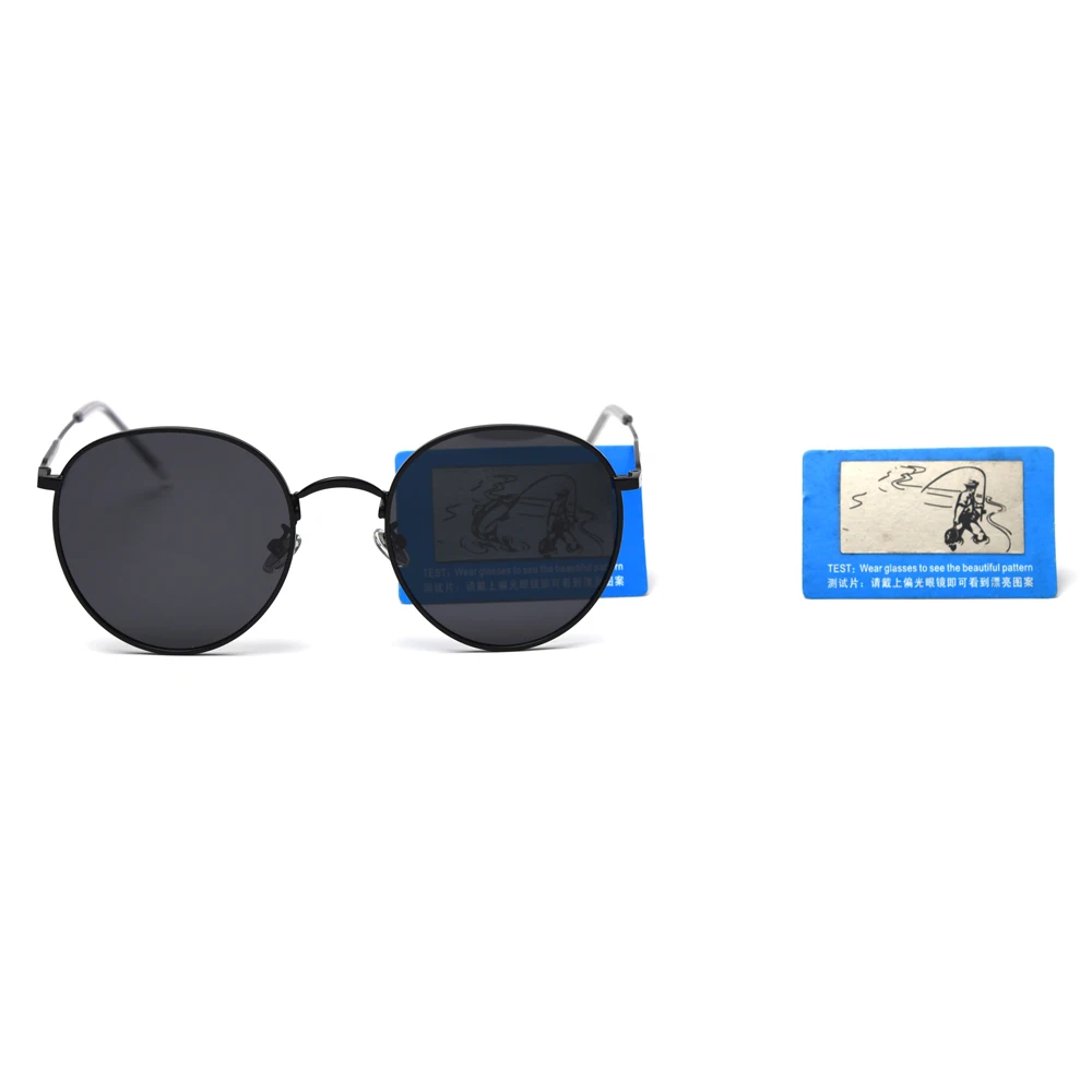 Lunettes De Soleil Polarisées Rondes à Clipser – UV400, Cadre Métal, Pour Hommes Et Femmes, Pliables