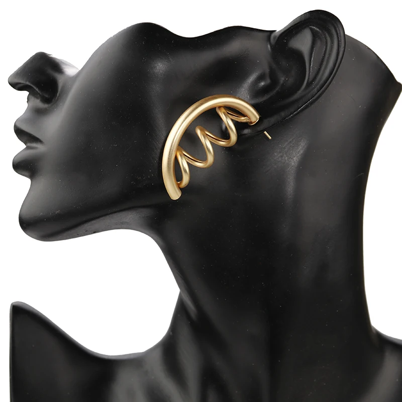 AENSOA модные массивные серьги для женщин геометрический золотистый Висячие серьги висячие серьги вечерние ювелирные изделия подарок