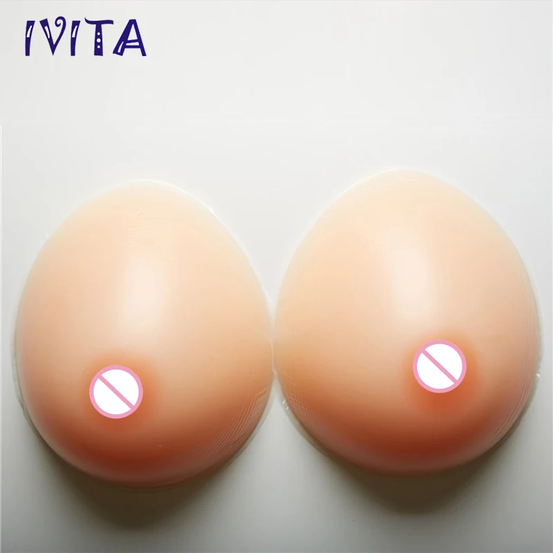 IVITA 2800g Waterdrop Sexy Artificial Silicone Breast Forms For Men Crossdressing Transvestism Drag Boobs Enhancer Women Forms