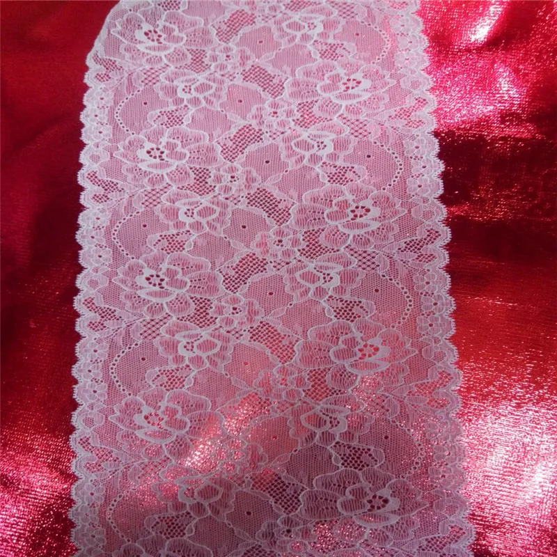 

Free Shipping Width Elastic Lace Fabric diy clothes fabric accessories