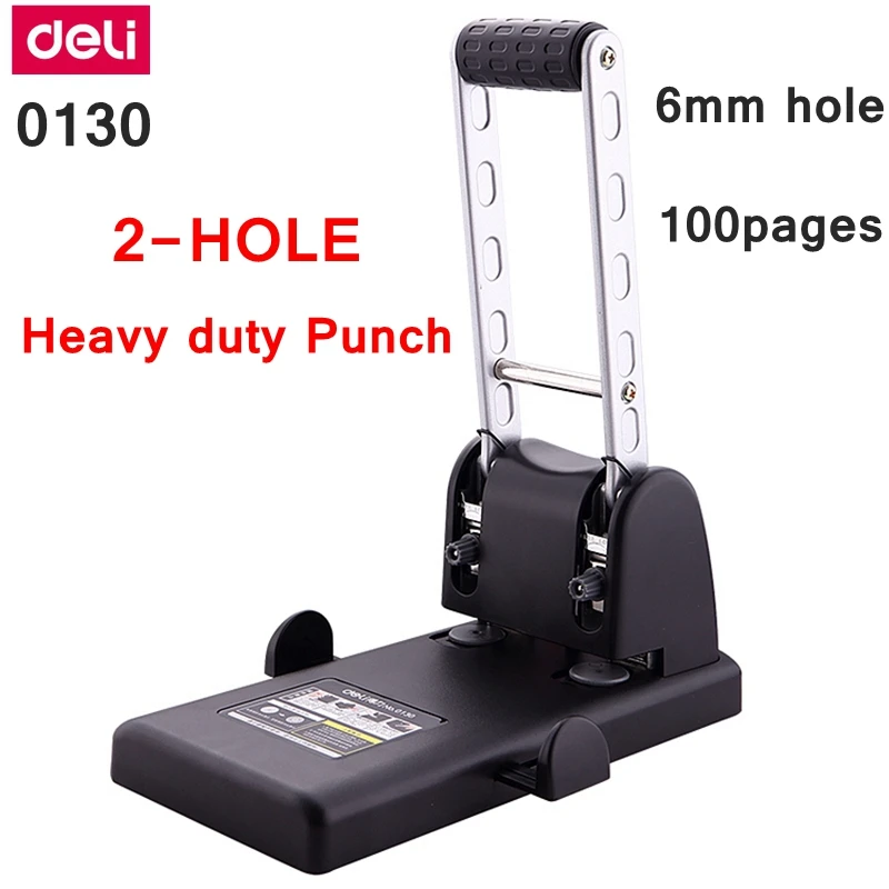 Heavy Duty Punch Machine (Deli0130) Iqbal Stationery Mart