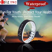 Ufit TW2 waterproof smart wristband sport monitor time dispaly Fitness intelligent Tracker bracelet smartband heart rate monitor