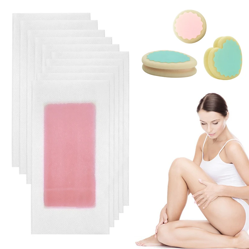

Summer Professional Hair Removal Wax Strips Depilation Sponge Rapid Hair Removal Combination Suit For Bikini Leg Body Face