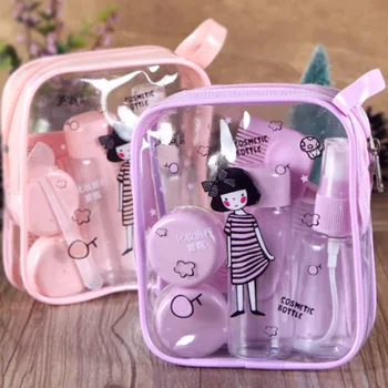 

8 Pcs/Set Mini Empty Cosmetics Container Bottle Plastic Travel Transparent Bottle Eyeshadow Makeup Face Cream Jar Pot Bottle