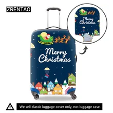 ZRENTAO travel accessories Chris print luggage protective cover stretchable trolley suitcase cover apply to 18-32 inch case suitcase case travel trolley suitcase protective cover for s m l xl 18 32 inch travel accessories luggage cover