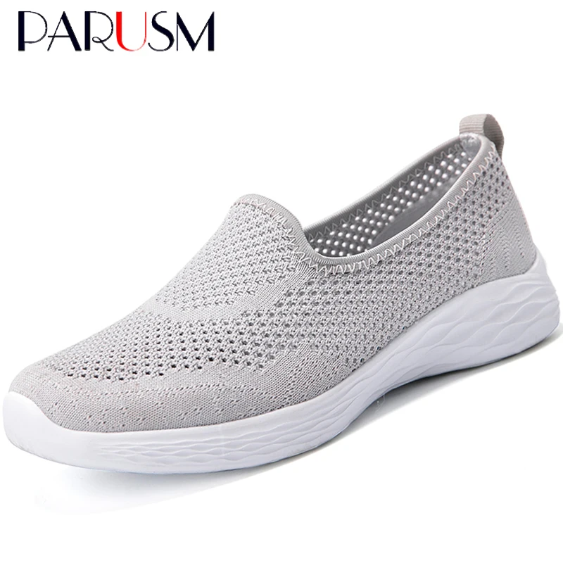 

Spring Women Sneakers Mesh Shoes Flat Loafers Ladies Soft Bottom Comfort Breathable Walking Shoes Female Fashion Casual Footwear