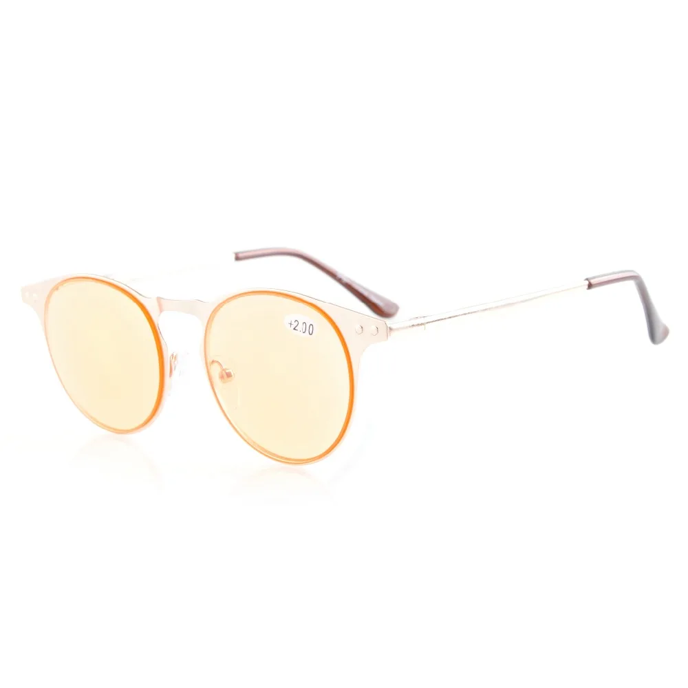 CG15033 Eyekepper Metal Round Frame Spring Temples Computer Glasses