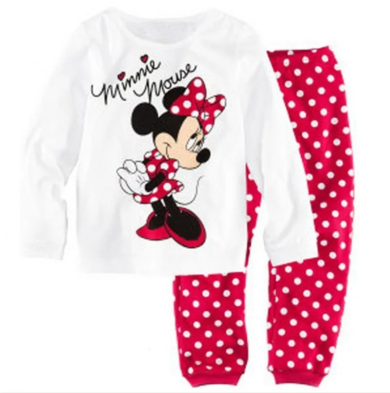 2017 Kids Clothes Baby Girls Clothing Sets Children Minnie Pajamas Pijama Set Roupas Infantis Menina Homewear Sleepwear Suits21