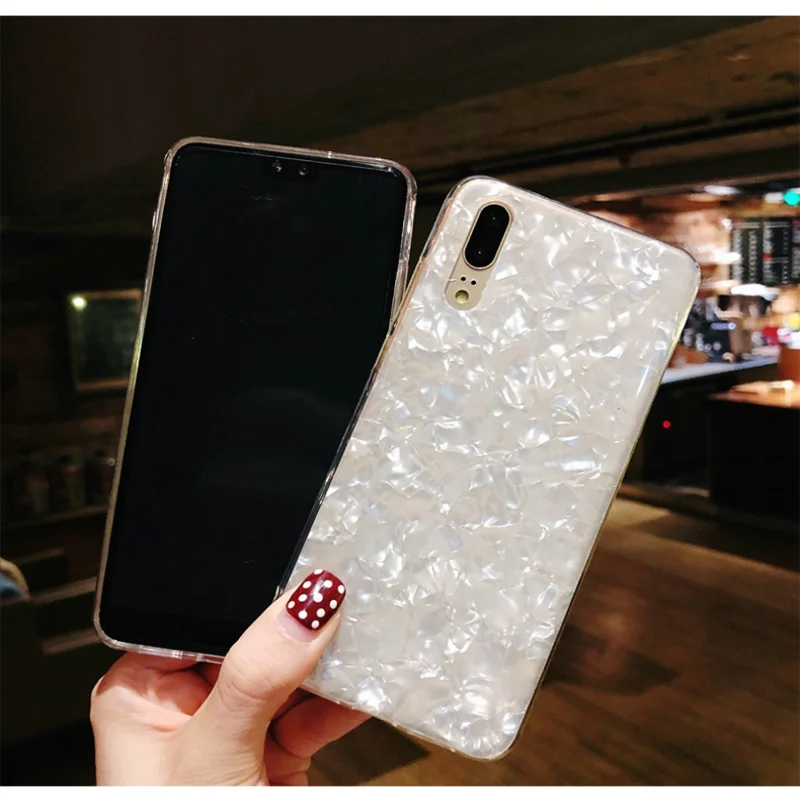 

Soft TPU For Huawei P20 Lite Case Dream Shell Plain Color Funda Capa For Huawei P9 Lite Mini Bling Glitter Phone Cover