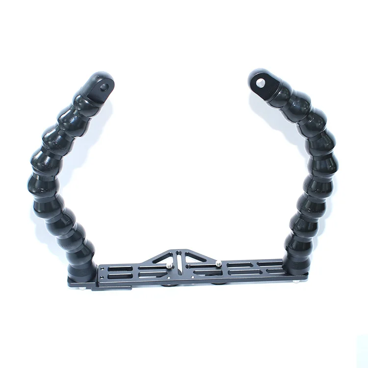 

Quality Gopro tray Underwater camera tray diving arm double handled grip tray for diving flashlight photography video diving