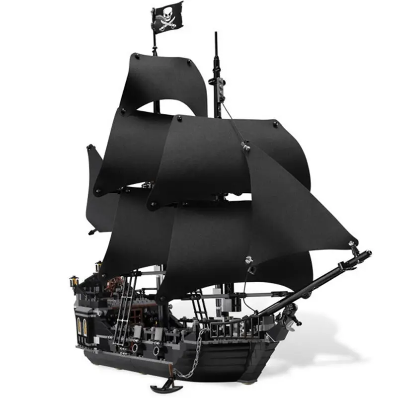 LEPIN 16006 Pirates Of The Caribbean The Black Pearl Building Blocks Kit Minifigures Bricks Toys Compatible