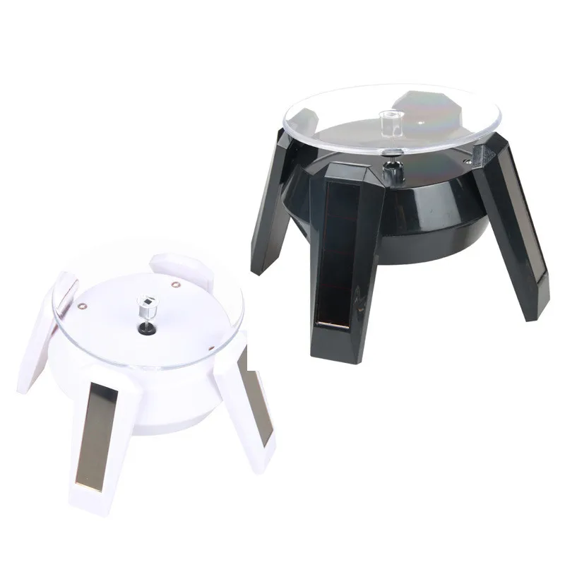  Solar Showcase 360 Turntable Rotating UFO shapes Jewelry Watch Ring Phone Stand Display Jewelry Org