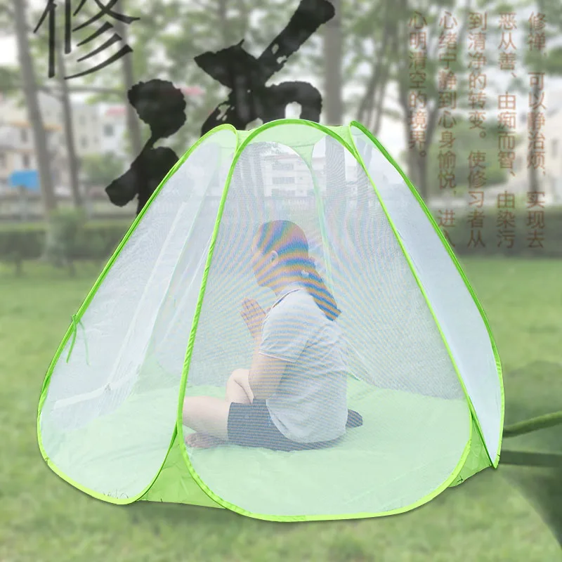 

2016 summer new high-grade playing meditation yoga practice meditation Tent automatic pop up mosquito mesh tent have 3size
