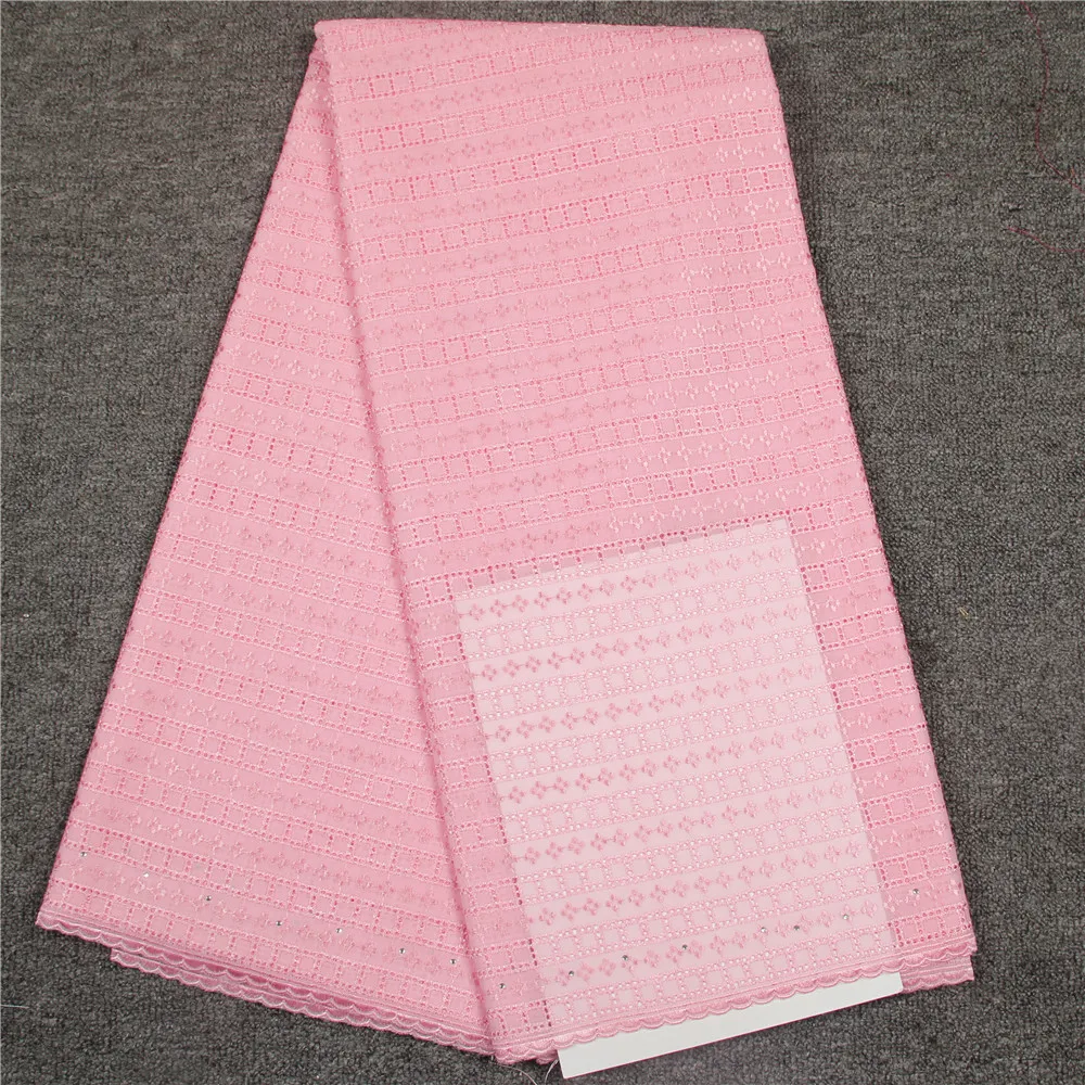 

New Style Polish African 2018 Dry Lace Nigeria Embroidery Cotton Voile Fabric X456-13