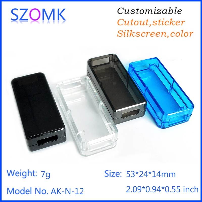 szomk small plastic enclosure for electronics plastic case usb instrument housing junction box (19)