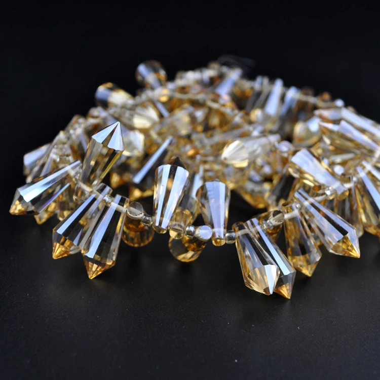 Free Shipping 100pcs 8x20mm Tear Drop Crystal Beads Charm Glass Beads