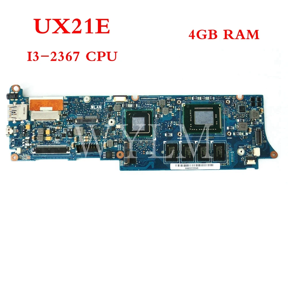  UX21E With I3-2367 CPU 4GB RAM mainboard For ASUS UX21 UX21E Laptop motherboard MAIN BOARD 100% Tes