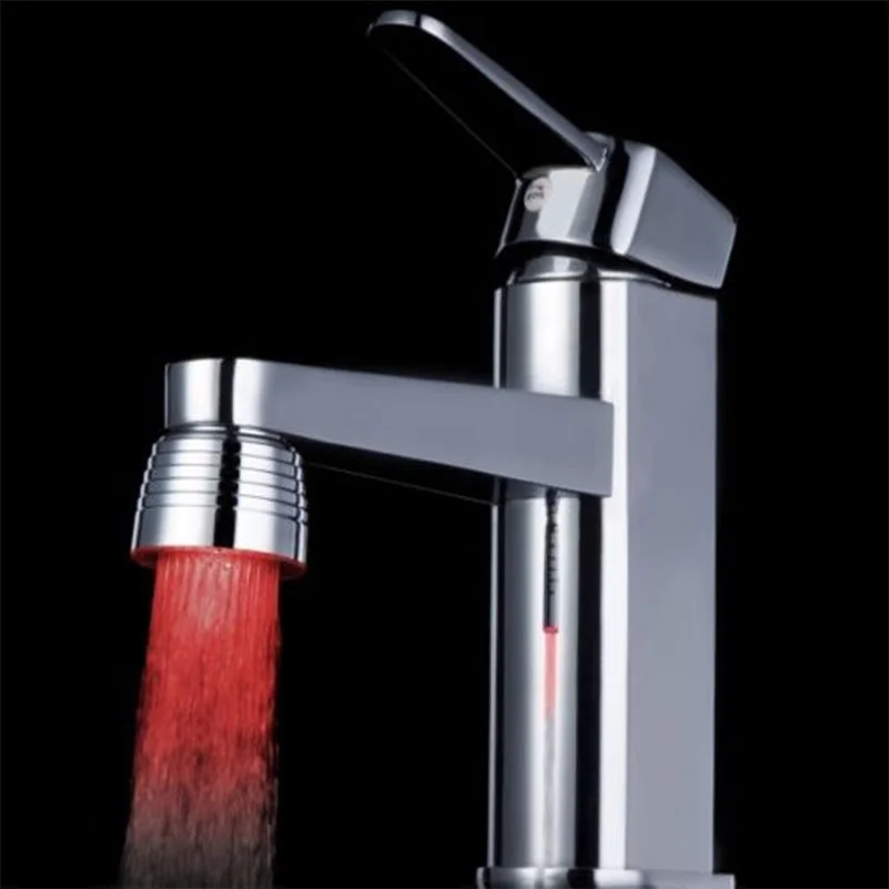 Temperature Sensitive Faucets Red Green Blue 3 Color Deck Mounted