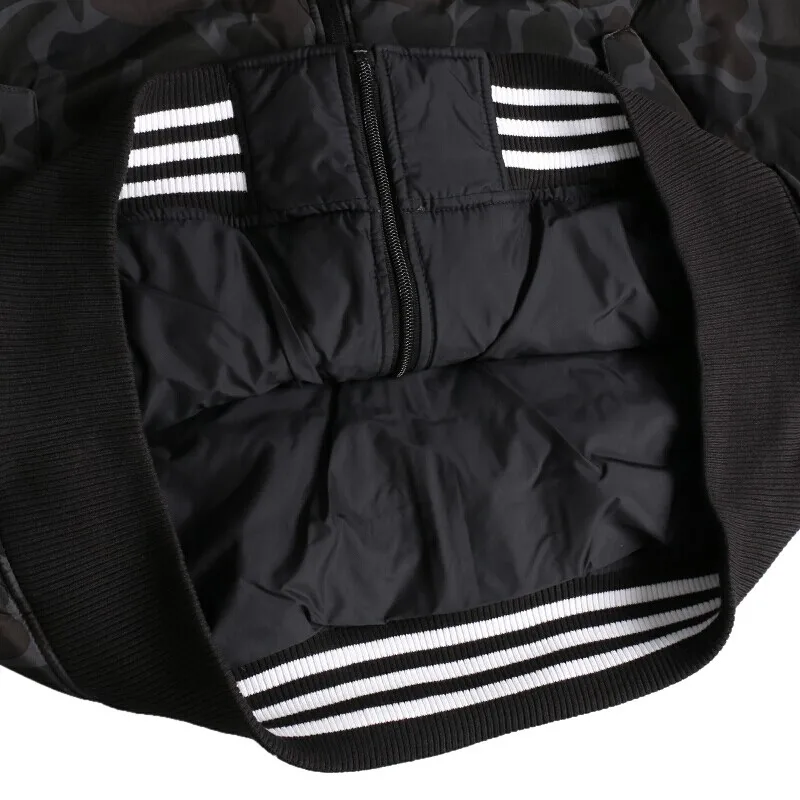 Original New Arrival Adidas Originals GRAPHIC REV BOM Men's Cotton-padded Reversible Jacket Sportswear