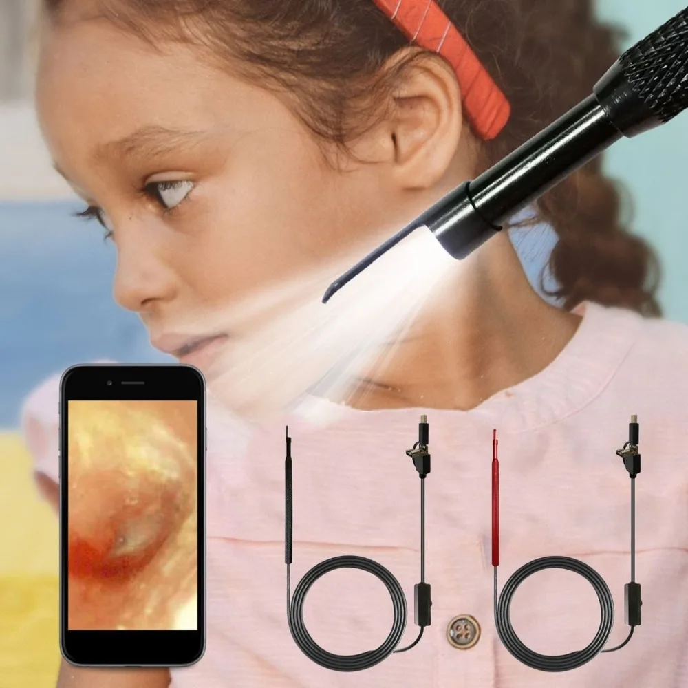 

3-in-1 HD Visual Earpick USB Type-c Ear Cleaning Tool In-ear Cleaner With LED Camera Endoscope Ear Spoon Health Care Tool