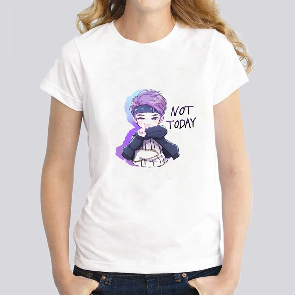 

T-Shirt Women female Printing Short Sleeves t shirt tshirt not today Cool Design