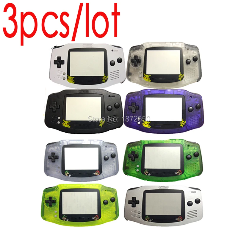3 шт./лот DIY черный Пуговицы мультфильм Limited чехол для объектива Ретро В виде ракушки чехол для gameboyadvance игровой консоли случае Цвет Advance карман