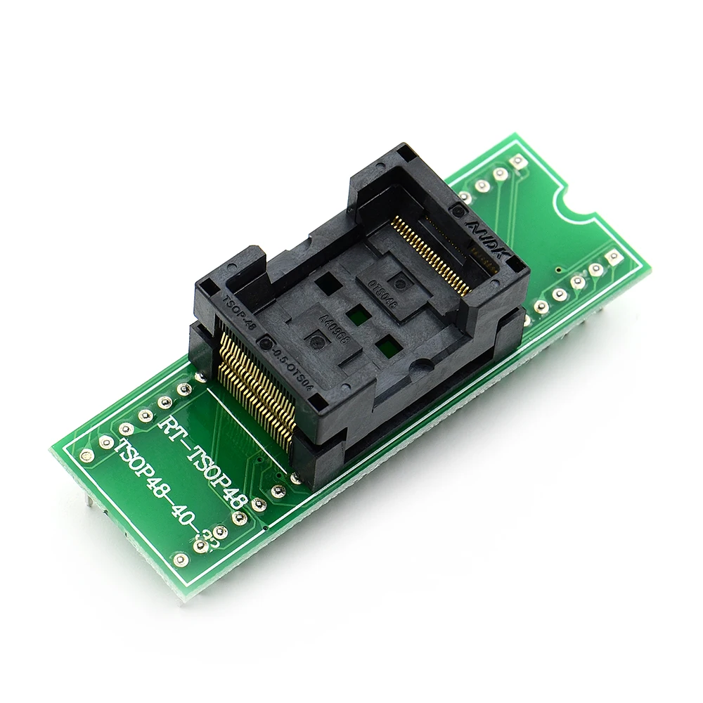 

Free shipping Top Quality TSOP48 to DIP48 adapter,TSOP48 test socket 0.5mm Pitch for RT809F RT809H & for XELTEK USB Programmer