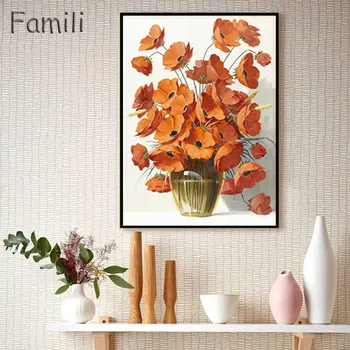

Daisy Flower canvas posters and prints cuadros modernos wall pictures tableau decoration murale tableau decor