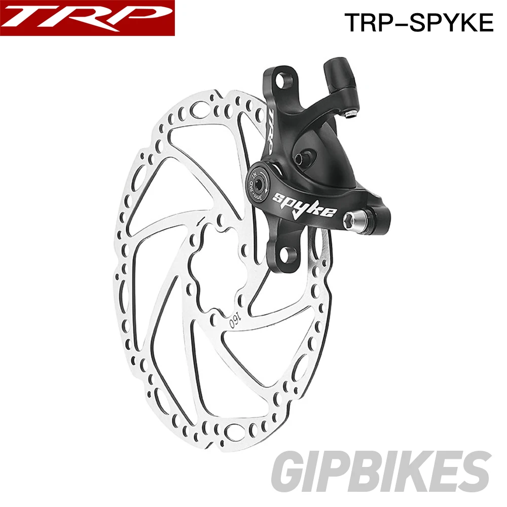 

TRP Spyke Alloy Mechanical Disc Brake Caliper SPYKE calipers Front / Rear / Pair w/ or w/o 160mm Rotor with Adapter Screws