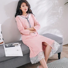 Женская пижама комплект зимняя одежда для сна для женщин корейские пижамы хлопок ночное и досуг